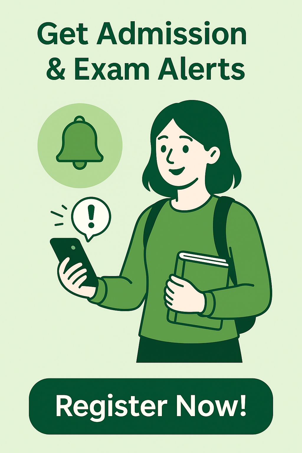 Get Admission & Exam Alerts — Register Now!